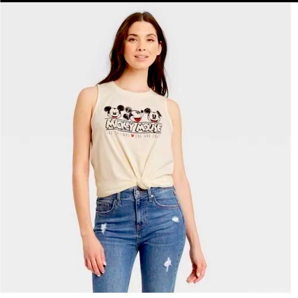 Women's Mickey Mouse Graphic Tank Top.